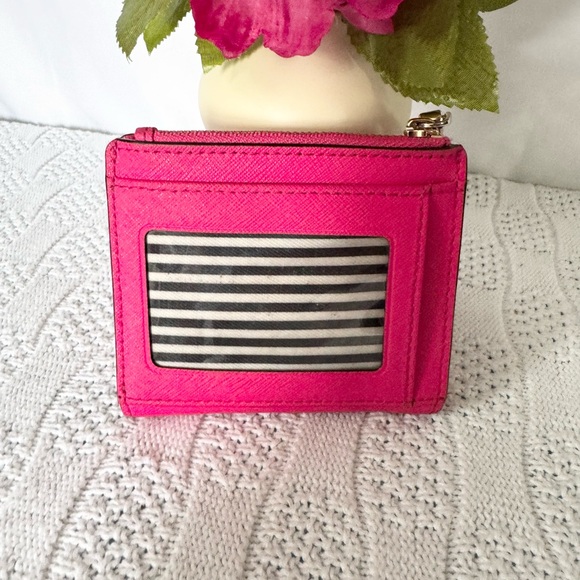 Kate Spade EUC hot pink leather compact wallet - Picture 2 of 5